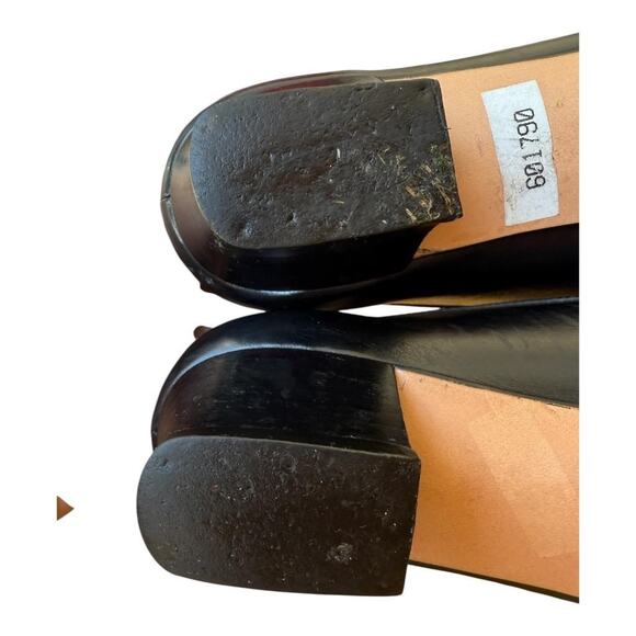 Vintage Salvatore Ferragamo Gancini Heel Lizard Cap Toe Women size 5.5 B - Picture 9 of 10